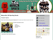 Tablet Screenshot of monarchsportsoh.com